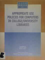 Appropriate Use Policies For Computers In Collegeuniversity Libraries Tuten