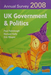 Annual Survey 2008 Uk Government Politics Fairclough Paul