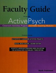 Activepsych Classroom Activities Projects And Video Teaching Modules Unknown