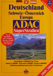 Adac Superstraãen Deutschland Schweiz ãsterreicheuropa 20052006 Collectif