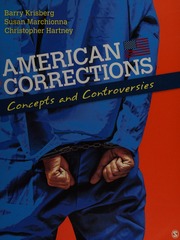 American Corrections Concepts And Controversies Krisberg Barry