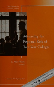 Advancing The Regional Role Of Twoyear Colleges Phelps L Allen