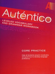 Autentico 2018 Leveled Vocab And Grammar Workbook Level A Prenticehall