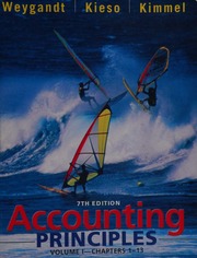Accounting Principles Weygandt Jerry J Kieso Donald E Kimmel