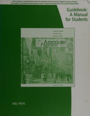 The American Pageant Guidebook A Manual For Students 14th Ed Piehl