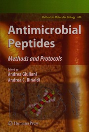 Antimicrobial Peptides Methods And Protocols Giuliani Andrea Rinaldi