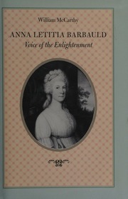Anna Letitia Barbauld Voice Of The Enlightenment Mccarthy William