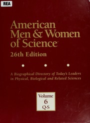 American Men Women Of Science A Biographical Directory Of Todays Leaders In Physical Biological And Related Sciences 26th Ed Henderson