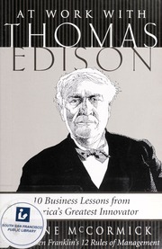 At Work With Thomas Edison Blaine Mccormick