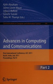 Advances In Computing And Communications First International Conference Acc 2011 Kochi India July 2224 2011 Proceedings Part Ii Acc 2011 2011 Cochin
