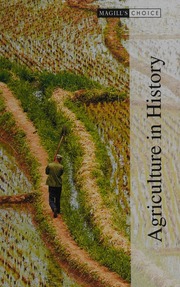 Agriculture In History Rasmussen R Kent