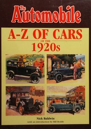 Az Of Cars Of The 1920s Baldwin Nick