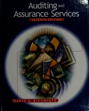 Auditing And Assurance Services 7th Ed David N Ricchiute