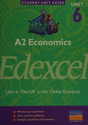 A2 Economics Unit 6 The Uk In The Global Economy Dudleysmith