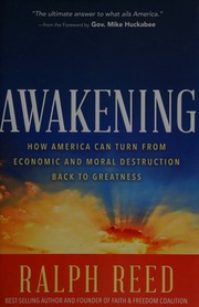 Awakening How America Can Turn From Economic And Moral Destruction Back To Greatness Reed