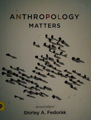 Anthropology Matters Fedorak Shirley