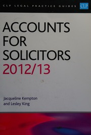 Accounts For Solicitors 201213 Kempton J And King L