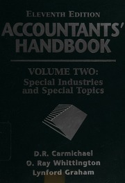 Accountants Handbook Carmichael D R Douglas R 1941 Whittington