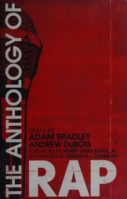 The Anthology Of Rap Bradley Adam Dubois Andrew Andrew Lee Gates
