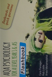 Aqa Psychology For A Level Year 1 As Flashbook Flanagan