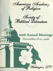 Aarsbl Annual Meeting Program American Academy Of Religion Society Of Biblical Literature