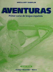 Aventuras Primer Curso De Lengua Espanola Examination Package 2nd Edition Donley