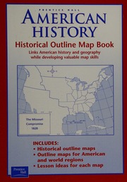 American History Historical Outline Map Book With Lesson Ideas Prenticehall