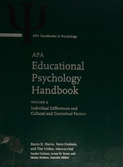 Apa Educational Psychology Handbook Harris Karen R Graham Steve