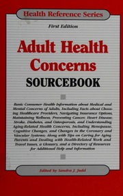 Adult Health Concerns Sourcebook 1st Ed Judd Sandra J