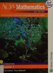 Aqa Mathematics For Gcse Foundation Module 3 Thornton Margaret