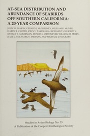 Atsea Distribution And Abundance Of Seabirds Off Southern California A 20year Comparison Mason