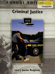 Annual Editions Criminal Justice 1112 None 35th Ed None
