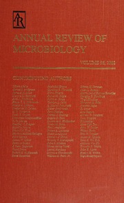 Annual Review Of Microbiology Volume 56 2002 Ornston L Nicholas Balows