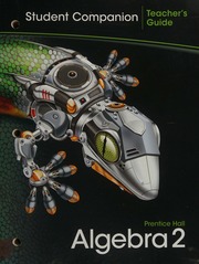 Algebra 2 Student Companion Teachers Guide Prentice Hall Unknown