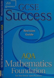 Aqa Mathematics Foundation Mapp Fiona C