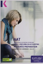 Aat Association Of Accounting Technicians 201415 Level 3 Diploma In Accounting Accounts Preparation Unknown
