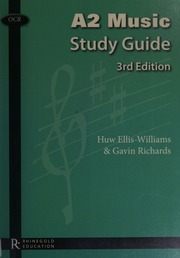 A2 Music Study Guide Ocr 3rd Ed Elliswilliams Huw Richards