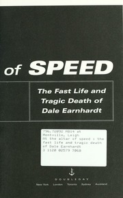 At The Altar Of Speed The Fast Life And Tragic Death Of Dale Earnhardt 1st Ed Montville