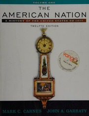 American Nation A History Of The United States To 1877 Carnes