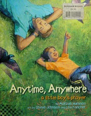 Anytime Anywhere A Little Boys Prayer None 1st Ed Hummon