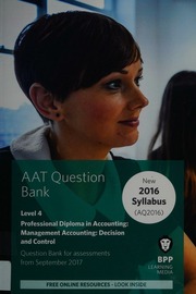 Aat Management Accounting Decision Control Bpp Learning Media