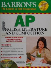 Ap English Literature And Composition 4th Ed Ehrenhaft George
