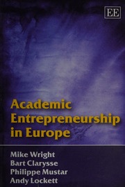 Academic Entrepreneurship In Europe Wright Mike 1952