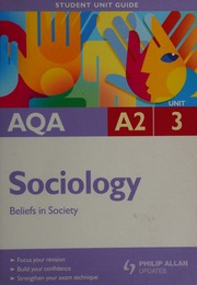 Aqa A2 Sociology Unit 3 Beliefs In Society Garrod Joan Lawson