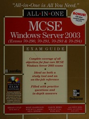 Allinone Mcsa Windows Server 2003 Exam Guide Culp Brian Harwood