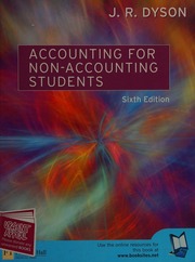 Accounting For Nonaccounting Students 6 Edition Dyson J R John R