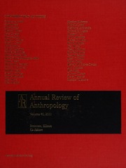 Annual Review Of Anthropology Volume 40 2011 Brenneis Donald Lawrence