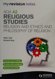 Aqa A2 Religious Studies Religion And Ethics And Philosophy Of Religion Cole