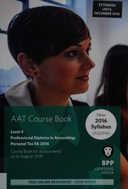 Aat Personal Tax Fa 2016 Level 4 Professional Diploma In Accounting Association Of Accounting Technicians