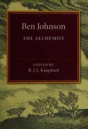 The Alchemist Jonson Ben 15731637 Author Kingsford R J L Reginald John Lethbridge